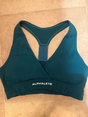 Green Surface Wrap Bra